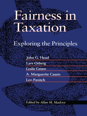 cover image of Fairness in Taxation